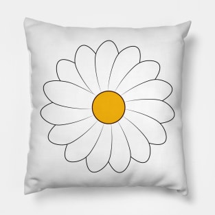 white flower Pillow