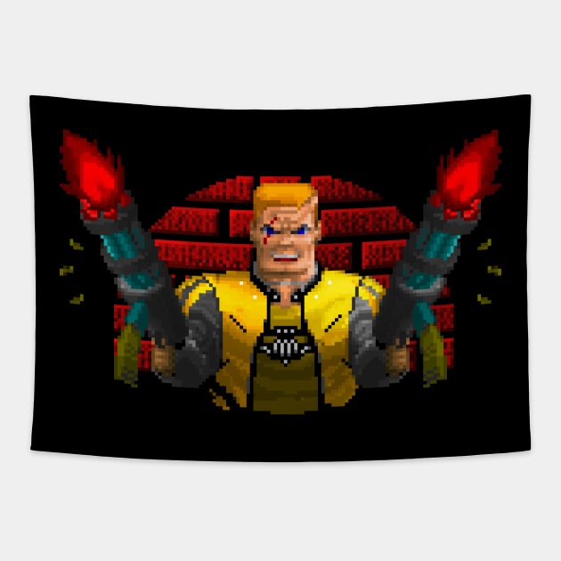 Time to Get Psyched - Terror Billy Tapestry by RetroPixelWorld