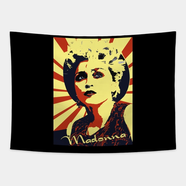 Madonna Old Vintage Posters Style Tapestry by LMW Art