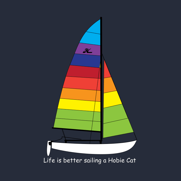 Hobie 16 Catamaran Sailboat - Life is better sailing by CHBB