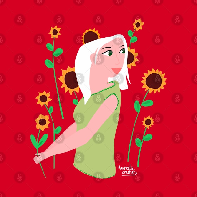 Sunflower girl by Aurealis