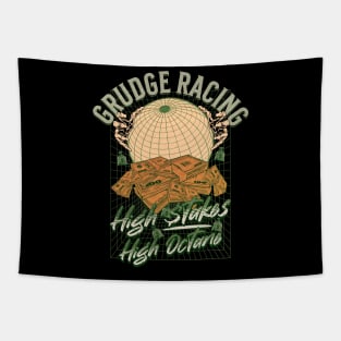 Grudge Racing High Stakes High Octane Grudge Racer Tapestry