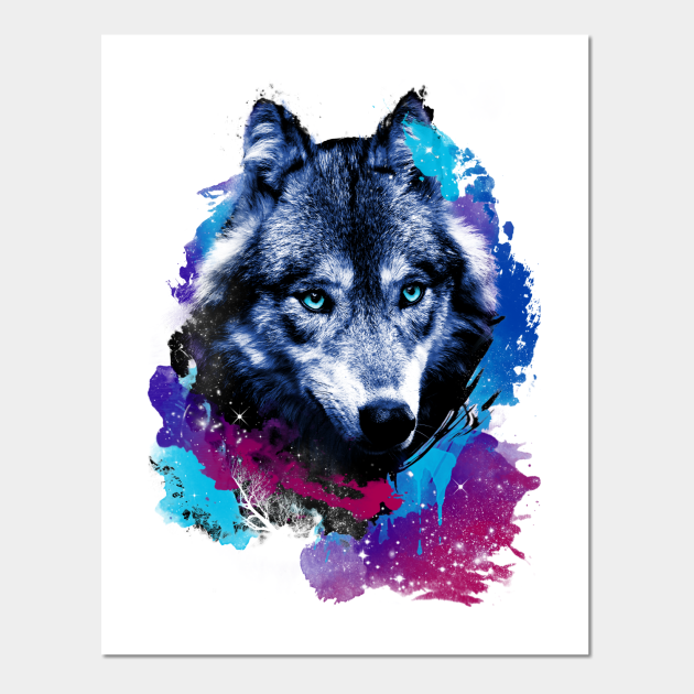 Galaxy Wolf - Dog - Posters and Art Prints | TeePublic Galaxy Wolf - Dog - Posters and Art Prints | TeePublic