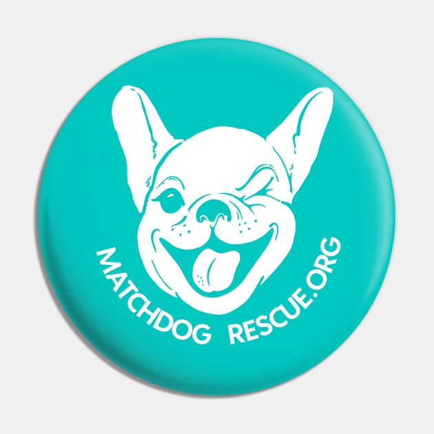 Matchdog Rescue logo teal Pin by matchdogrescue