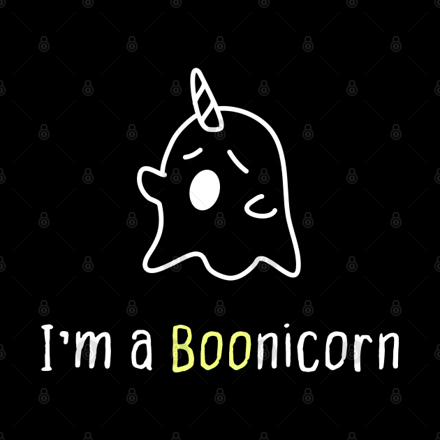 Ghost Unicorn Funny Halloween Cute Boonicorn Undead Children Joke by Kibo2020