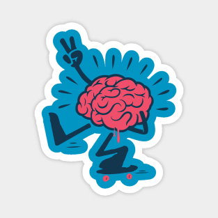 Peace brain Magnet