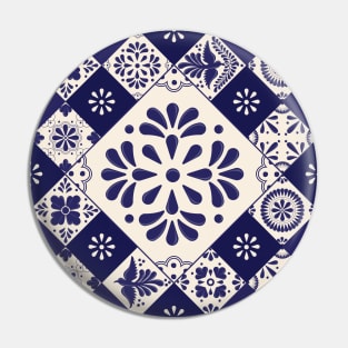 Mexican Talavera Tiles Pattern by Akbaly Pin