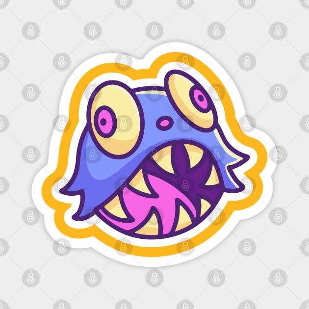 Cute Monster Head 1 Magnet by yudabento