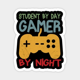 Student By Day Gamer By Night Magnet