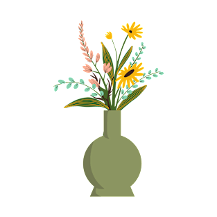Sunflower Print | Daisies | Floral Art Print | Flower arrangement | Bouquet T-Shirt
