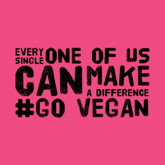 Every Single One Of Us Can Make A Difference #Go Vegan by Synergy Living