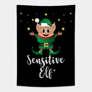 Sensitive Elf Christmas Elves Xmas Matching Family Group Tapestry