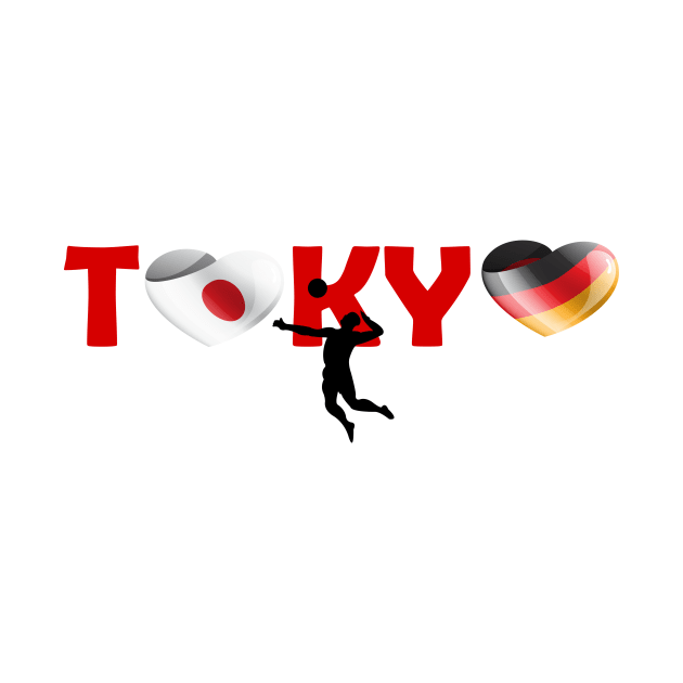 Sports, Volleyball, Germany in Tokyo! by ArtDesignDE