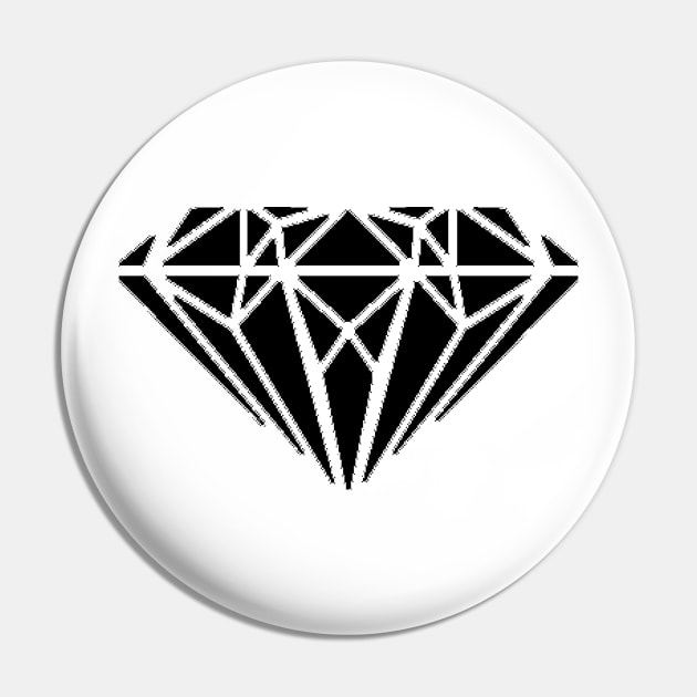 Diamond black Pin by Jackys Design Room