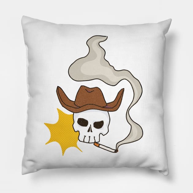 Smoking Kills Pillow by lauraapaints