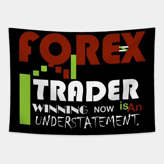 Forex Trader Win Tapestry by Proway Design