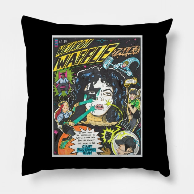 Waffle House! Fight in Space! Pillow by Popoffthepage