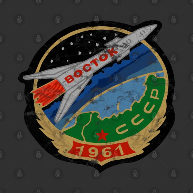 Retro Cosmonaut Mission Badge by Slightly Unhinged