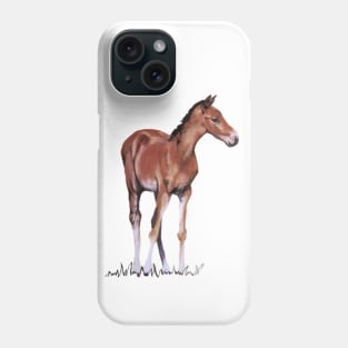 Horse - Foal Drawing Phone Case