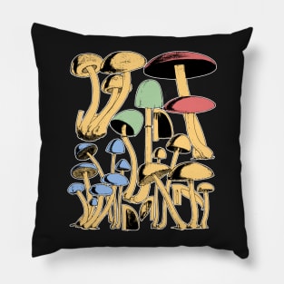 Botanical Mushroom Shirt | Psychedelic Fungi Plants Pillow