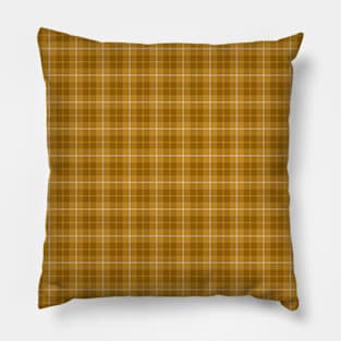 Yellow Gingham Flannel Modern Pattern Pillow