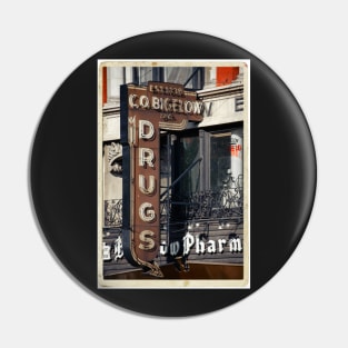 Drugstore in the West Village - Kodachrome Postcards Pin