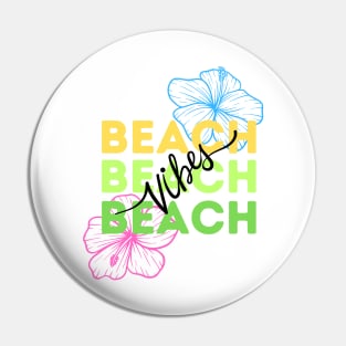 Beach Vibes Hibiscus Pin