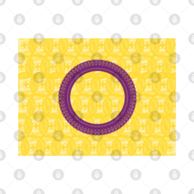 Spirograph Patterned Intersex flag by RachelEDesigns