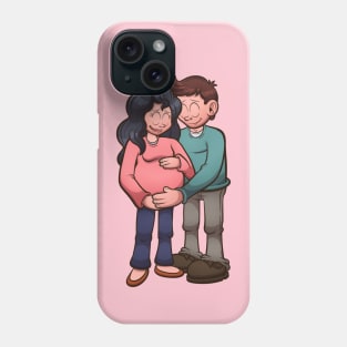 Cartoon Pregnant Couple Phone Case