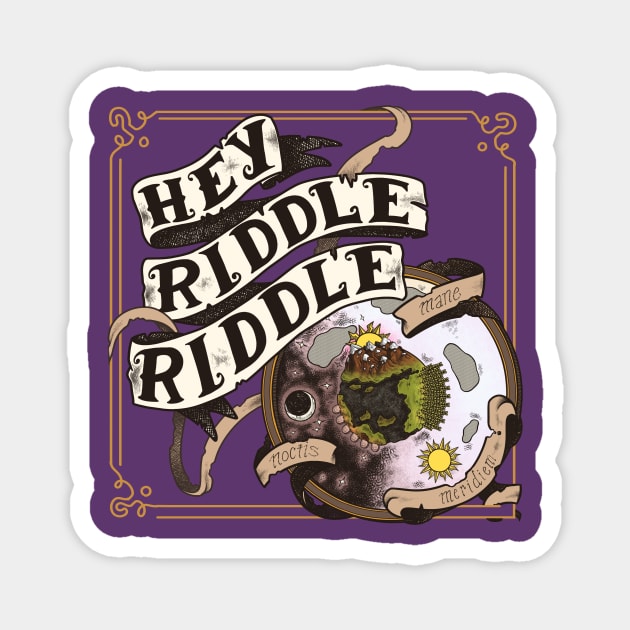 Hey Riddle Riddle logo Magnet by Hey Riddle Riddle