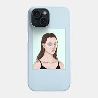 Portrait of a girl Phone Case