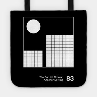 The Durutti Column - Minimal Graphic Design Tribute Tote