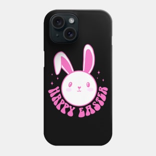 Happy easter a cute and groovy easter bunny for women Phone Case