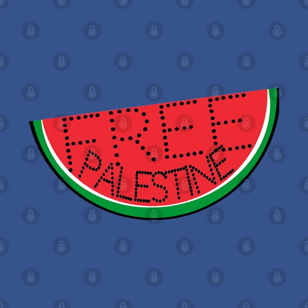 Free Palestine - Watermelon - Slightly Tilted - Front by SubversiveWare