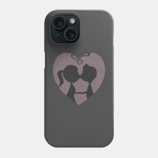 COUPLE KISSING IN HEART Phone Case