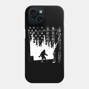 Arkansas Bigfoot American Flag Phone Case