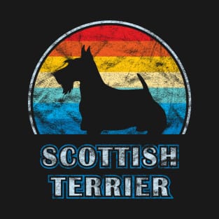 Scottish Terrier Vintage Design Dog T-Shirt