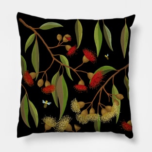 Australian Gum Blossoms and Bees Pillow