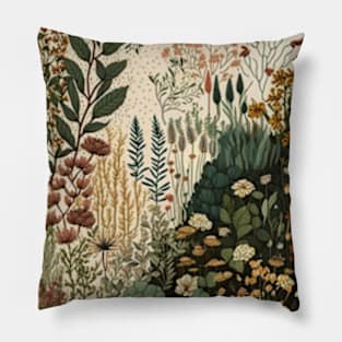 Beautiful Wildflowers garden Pillow