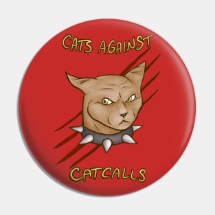 Cats Against Cat Calls Pin