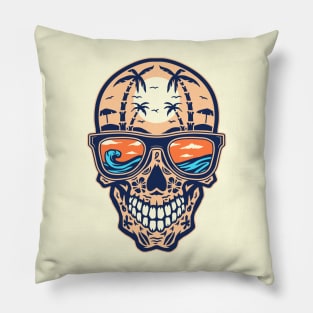 Skull beach Pillow