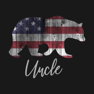 Uncle Bear 4th of july flag american T-Shirt