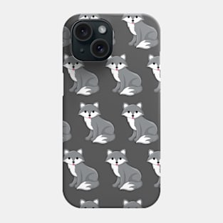 Silver Fox Animal Cute Adorable Pattern Multi Nature Phone Case