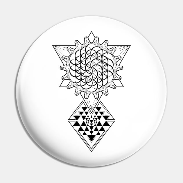 Seed of Life | Sacred Geometry Pin by CelestialStudio