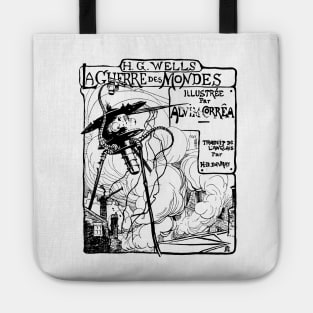 War of the Worlds 1906 Print Ad Illustration (Light Garment) Tote