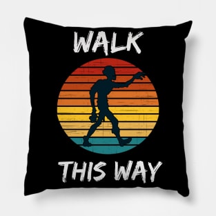 Walk This Way Zombie Pillow