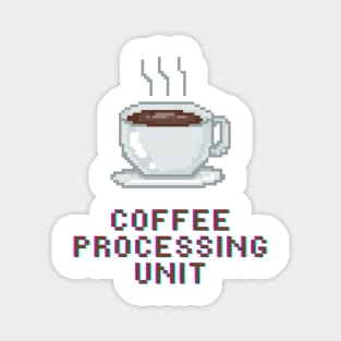 Coffee processing unit Pixel Art Magnet