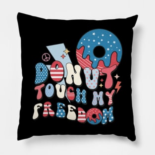 Donut Touch My Freedom Pillow