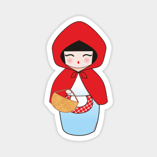 Kokeshi Little red riding hood Magnet