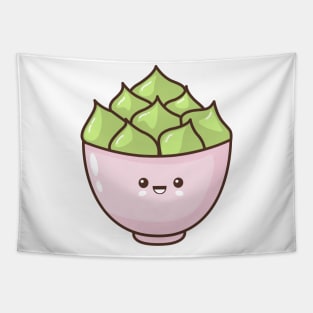 Cacti Cute Kawaii Pot Plant Tapestry